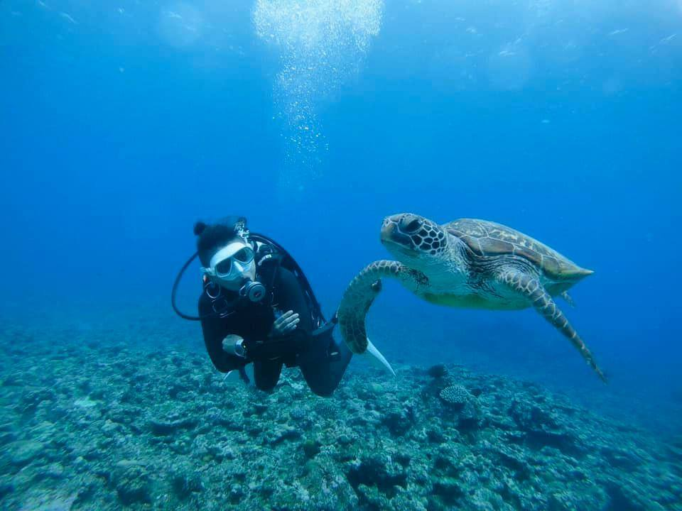 我在海底學「無分別心」，台籍潛水教練Nana為沖繩種下100株珊瑚